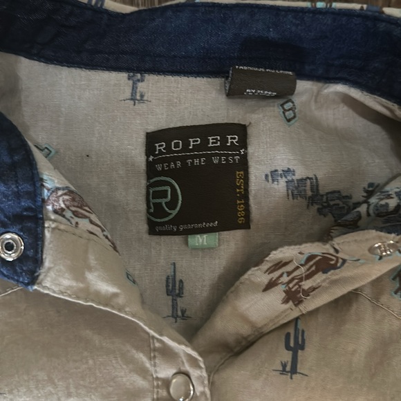 ROPER Button Snap Up Desert Top - EUC - Picture 2 of 5